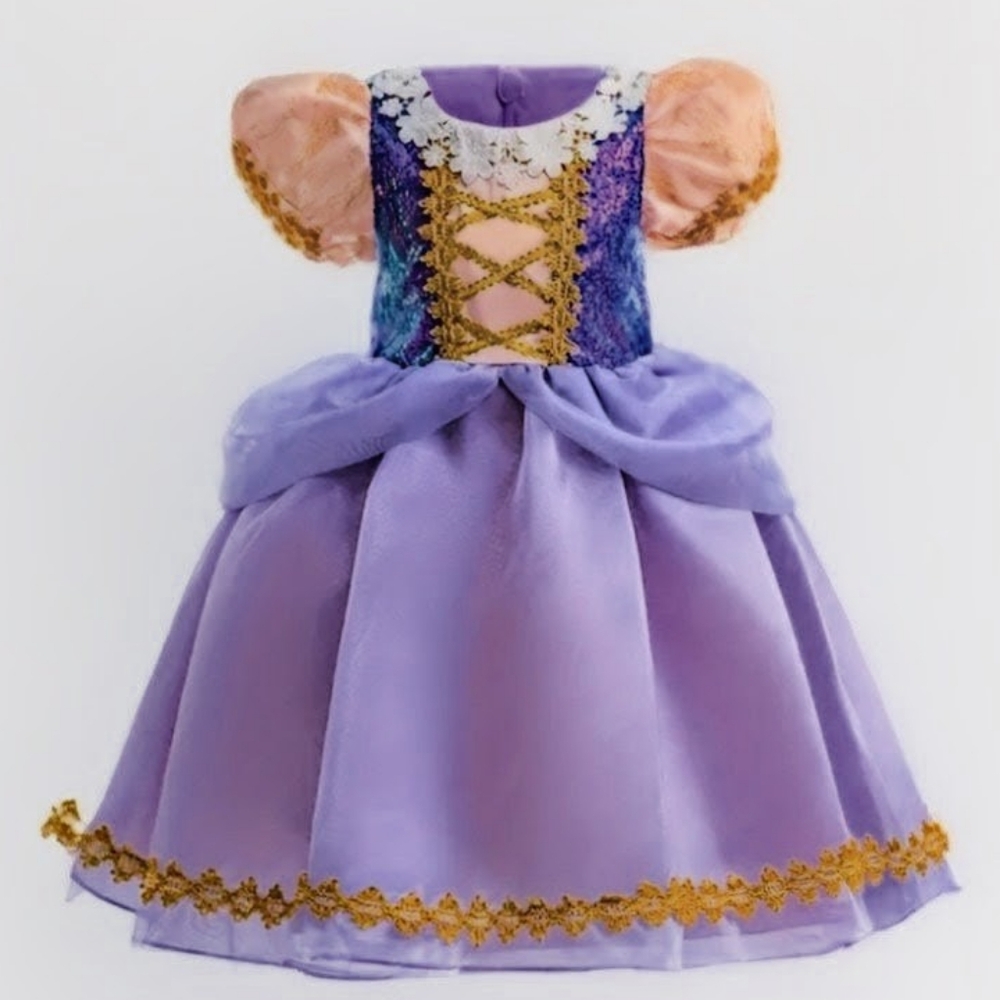 Purple and Gold Princess Dress